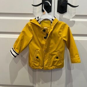 HTF Baby Gap toddler 12-18 months yellow rain coat mint condition